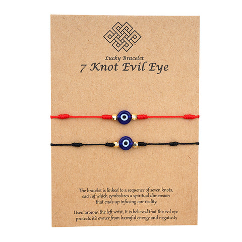 Evil Eye 7 Knot Lucky Bracelets