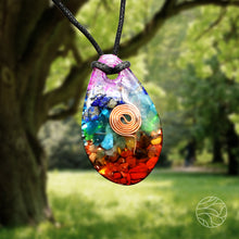 Load image into Gallery viewer, Drop Chakra Orgone Pendant
