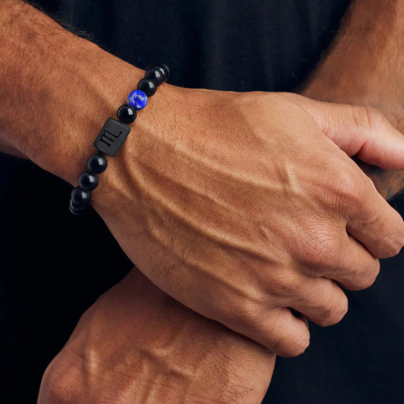 Onyx Stone Zodiac Bracelet