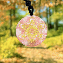 Load image into Gallery viewer, with the Name of Love Pendant | Pink Crystal
