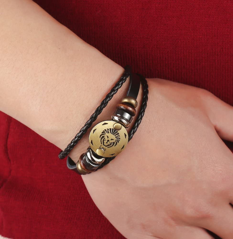 Vintage Punk style Bracelet - Zodiac Sign