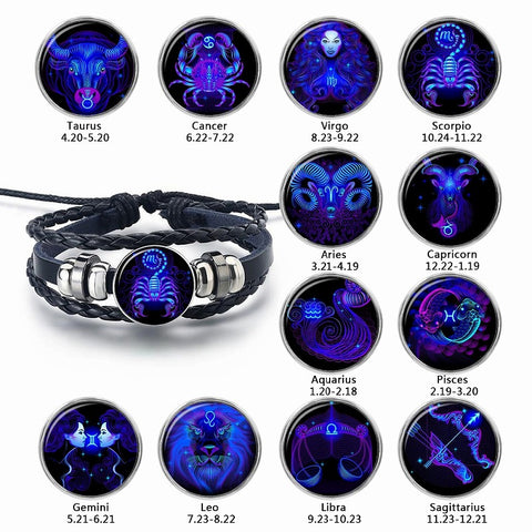 12 Constellation Luminous Bracelet